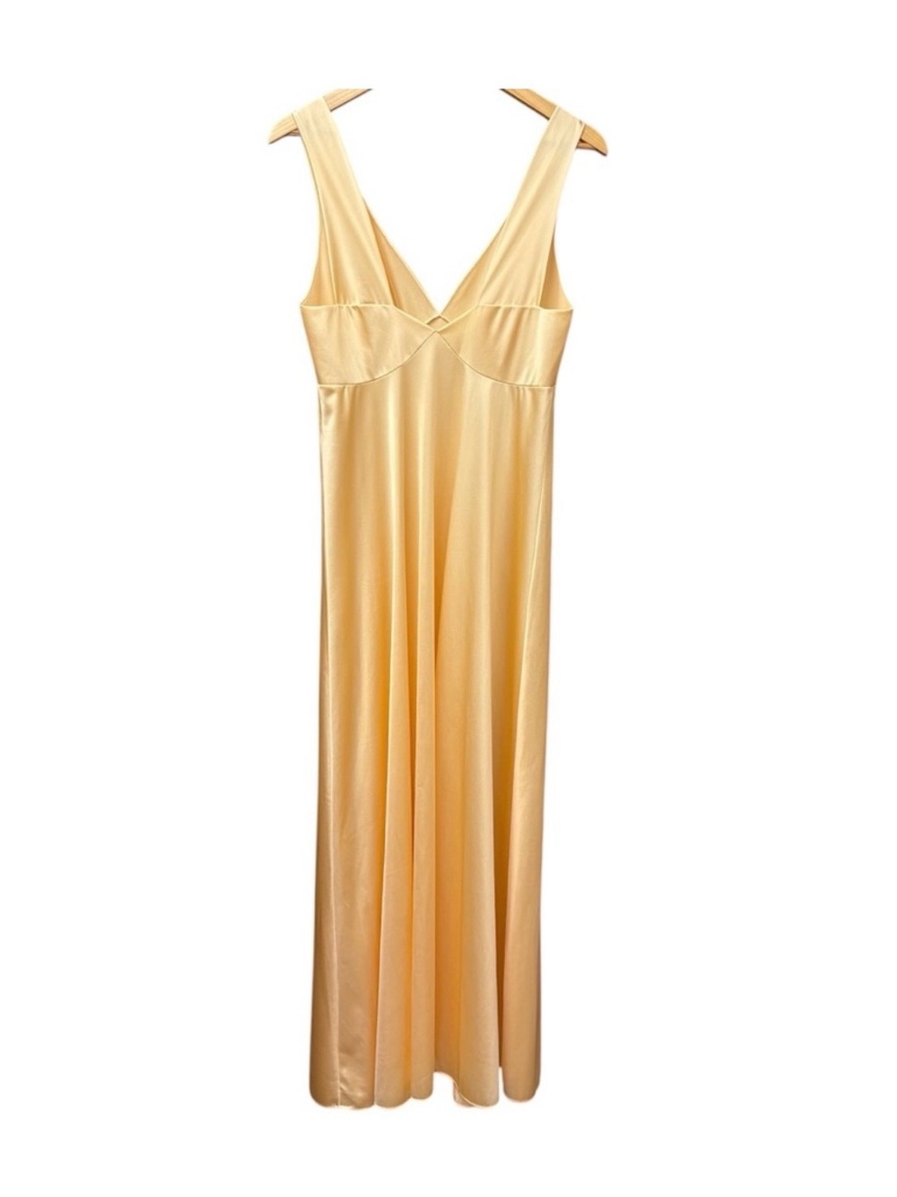 Vintage Vanity Fair Satin V-Neck Slip in Soft Champagne - Picture 5 of 10